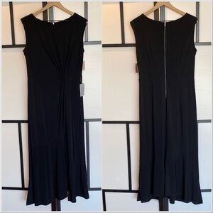 Gabby Skye gathered evening black dress. Size
12. NWT